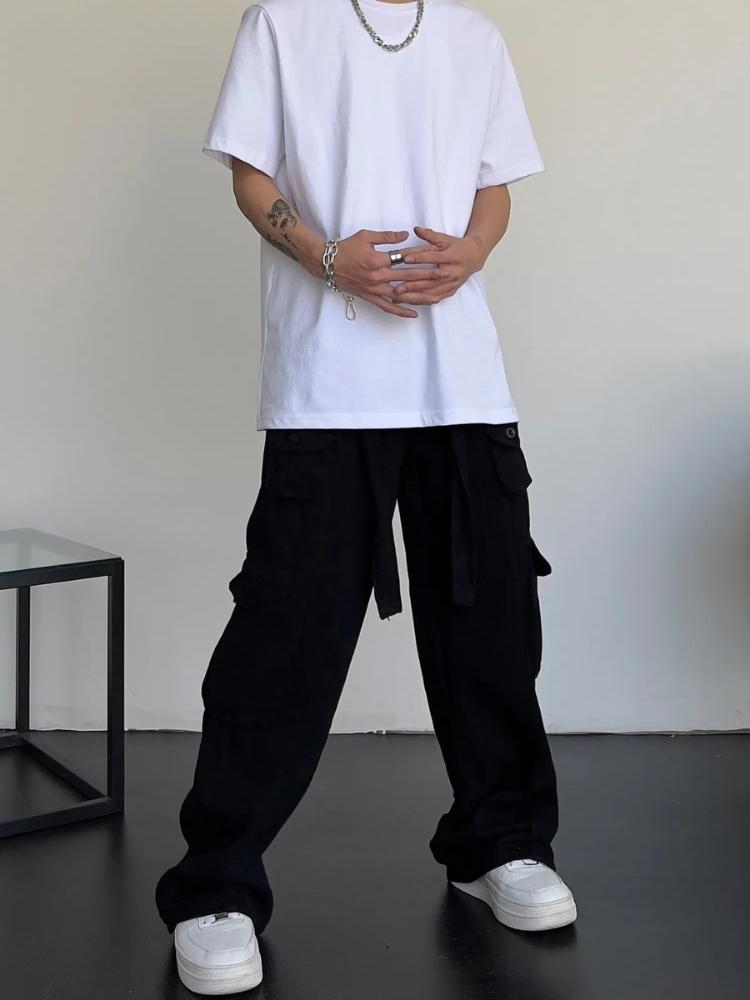 Plunora - Big Pocket Loose Cargo Pants