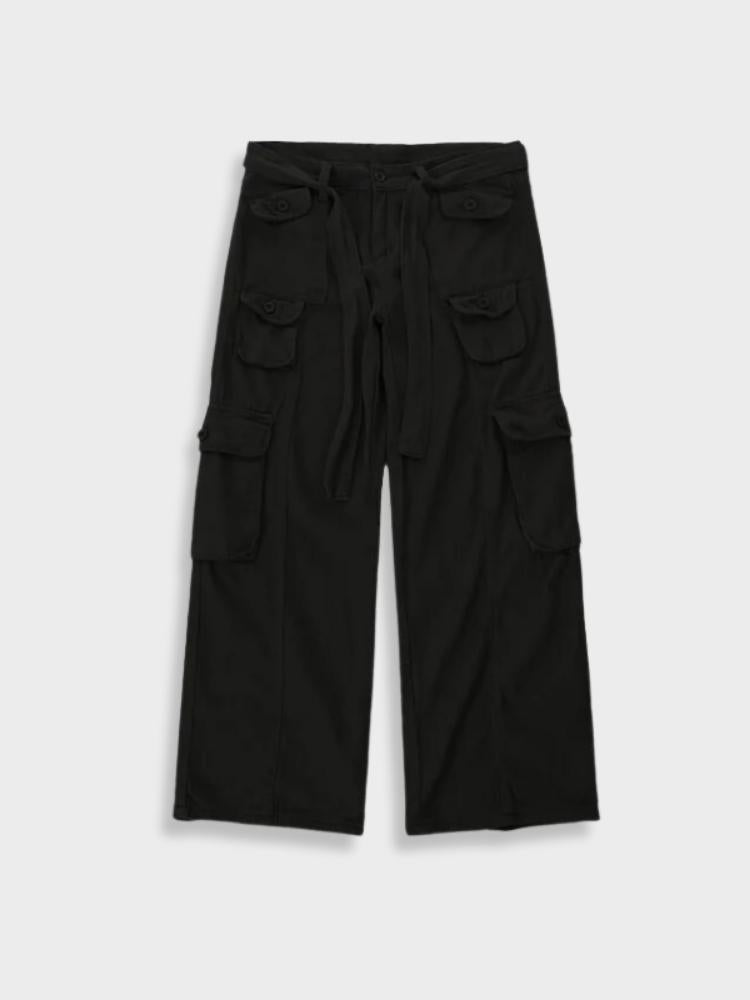 Plunora - Big Pocket Loose Cargo Pants