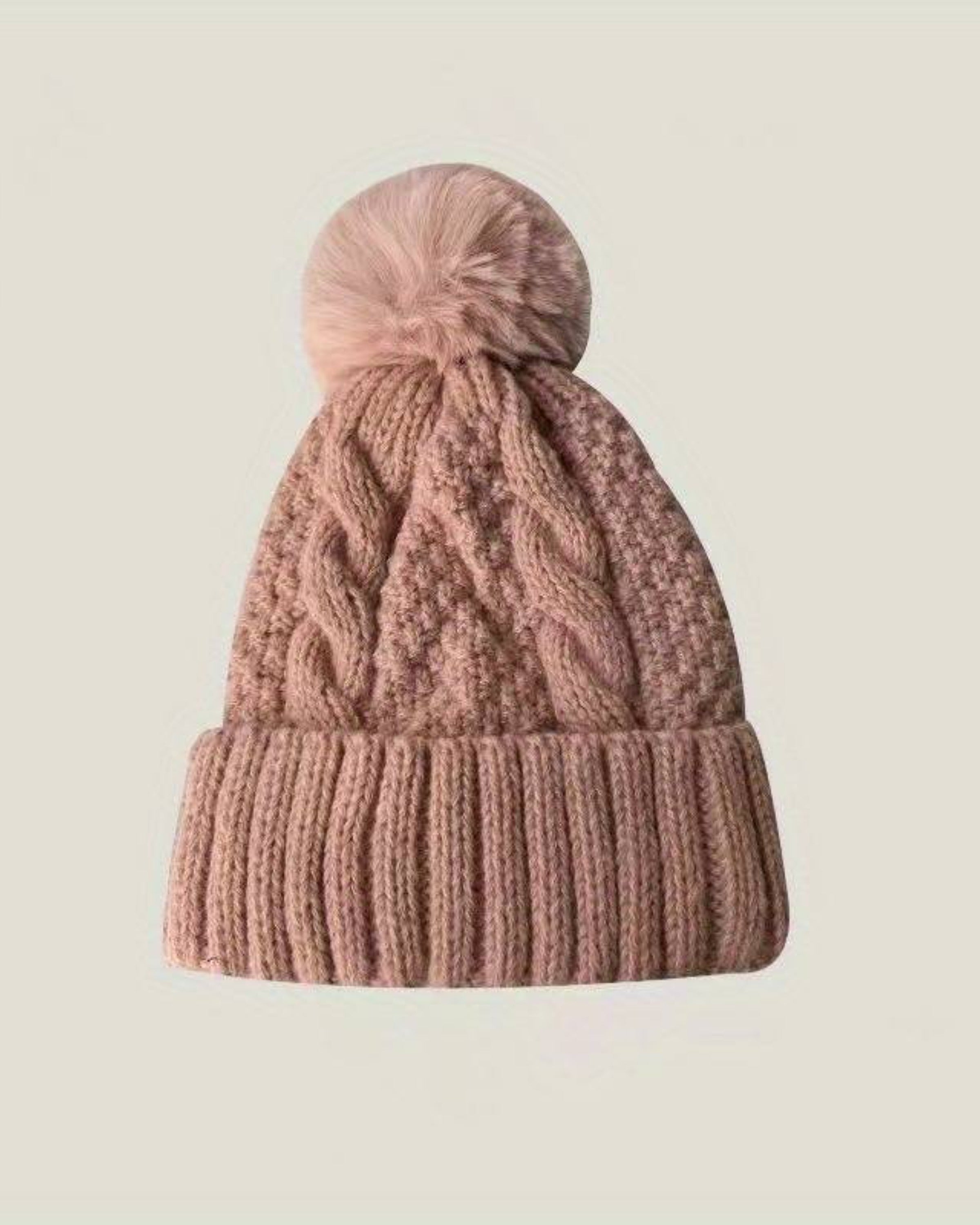 Plunora - Pompom Knit Beanie