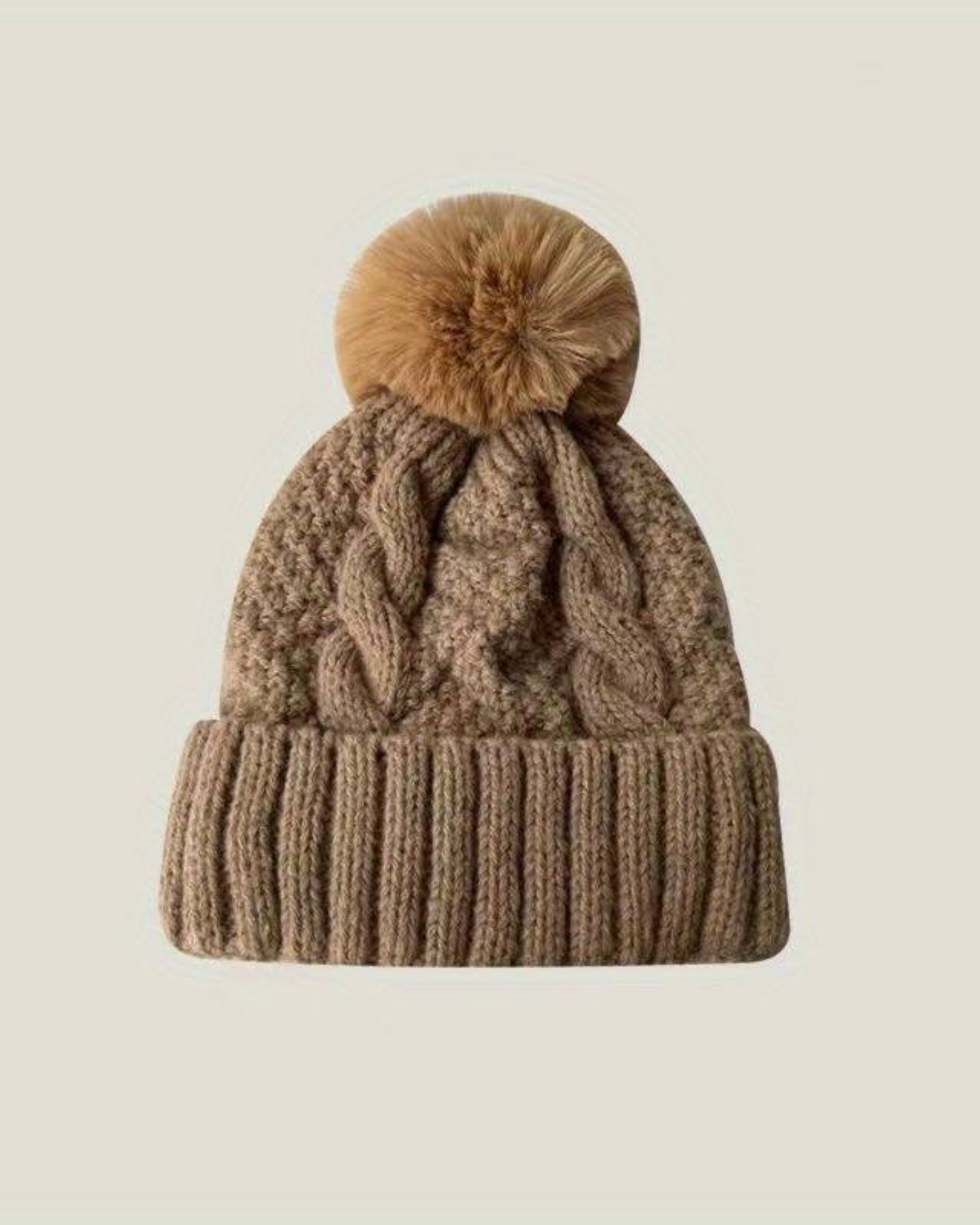 Plunora - Pompom Knit Beanie