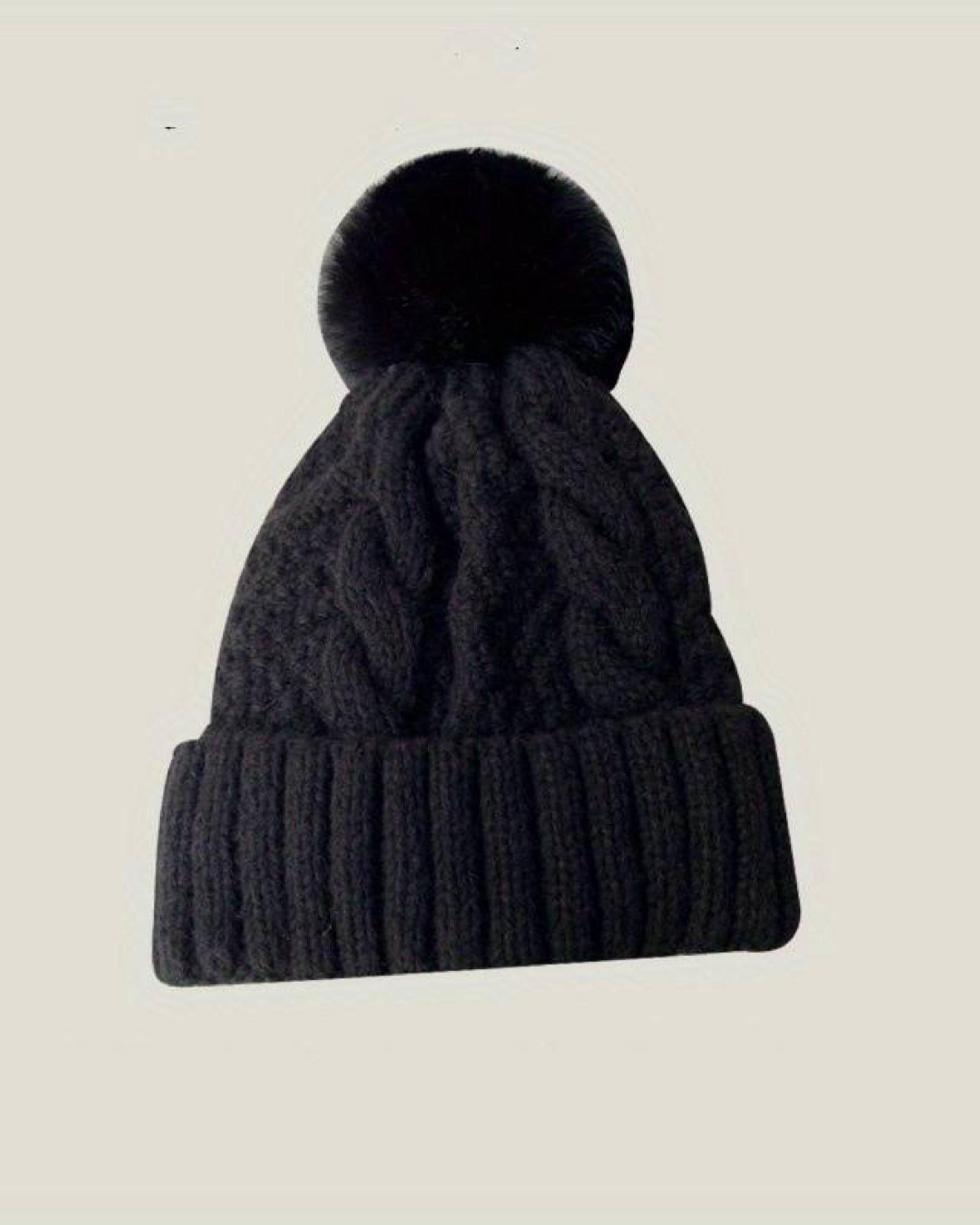 Plunora - Pompom Knit Beanie